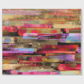 kleurrijke Abstracte en glinsterende Cadeaupapier (Vlak)