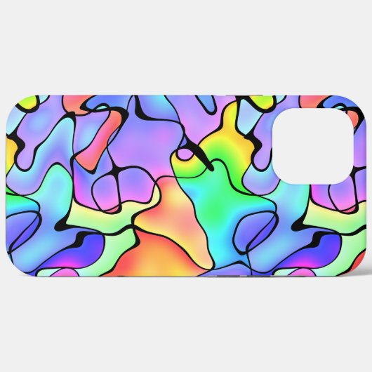 Kleurrijke abstracte en heldere kleuren Case-Mate iPhone case (Achterkant (horizontaal))