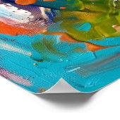 Kleurrijke Abstracte Energie Poster (Hoek)