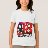 kleurrijke abstracte eter Tri-Blend shirt (Voorkant)