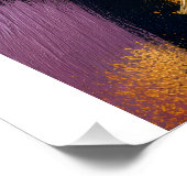 Kleurrijke Abstracte Expressie Perfect Poster (Hoek)