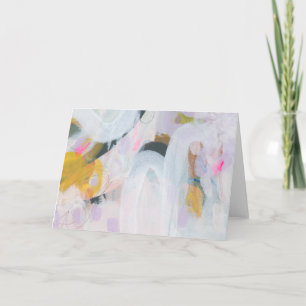 Kleurrijke Abstracte Expressionisme Kunst Notitiek Notitiekaartje