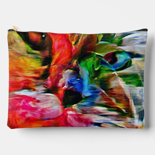 Kleurrijke Abstracte expressionistische Cat Art Pr Etui (Voorkant)