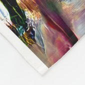 Kleurrijke Abstracte expressionistische Cat Art Pr Fleece Deken (Hoek)