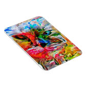 Kleurrijke Abstracte expressionistische Cat Art Pr Magneet (Rechterzijde)