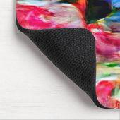 Kleurrijke Abstracte expressionistische Cat Art Pr Muismat (Hoek)