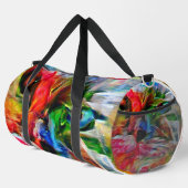 Kleurrijke Abstracte expressionistische Cat Art Pr Plunjezak (Rechterhoek)