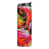 Kleurrijke Abstracte expressionistische Cat Art Pr Thermosbeker (Gedraaid links)