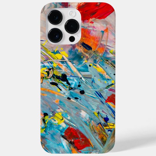 Kleurrijke Abstracte expressionistische iPhone-hoe Case-Mate iPhone Case (Achterkant)