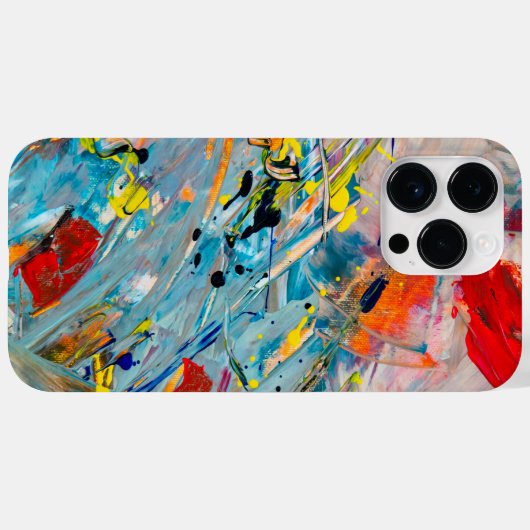 Kleurrijke Abstracte expressionistische iPhone-hoe Case-Mate iPhone Case (Achterkant (horizontaal))