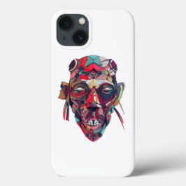 Kleurrijke Abstracte Face Art Case-Mate iPhone Case