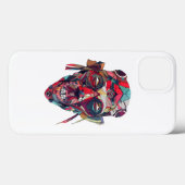 Kleurrijke Abstracte Face Art Case-Mate iPhone Case (Achterkant (horizontaal))