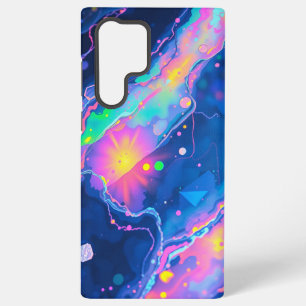 Kleurrijke abstracte fantasiekunst van het kosmisc samsung galaxy hoesje
