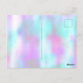 Kleurrijke Abstracte Fel Save The Dates Foto Briefkaart (Achterkant)