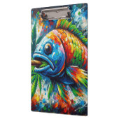 Kleurrijke Abstracte Fish Wall Decor Art Klembord (Links)