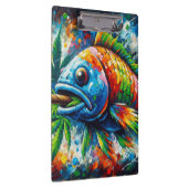 Kleurrijke Abstracte Fish Wall Decor Art Klembord (Rechts)