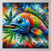 Kleurrijke Abstracte Fish Wall Decor Art Poster (Voorkant)