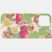 Kleurrijke Abstracte Flamingo & Bloemmotief Case-Mate iPhone Case (Achterkant (horizontaal))