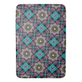 Kleurrijke Abstracte Floral Badmat (Voorkant Verticaal)