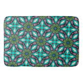 Kleurrijke Abstracte Floral Badmat (Voorkant)