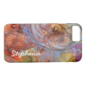 Kleurrijke Abstracte Floral Geometric Swirls Case-Mate iPhone Case (Achterkant (Horizontaal))