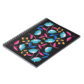 Kleurrijke abstracte folkart floral notitieboek (Linkerzijde)