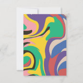 Kleurrijke Abstracte Foto Modern Bedankkaart (Achterkant)