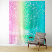 Kleurrijke Abstracte Fotobackdrop Tapijt Wandkleed (In situ)