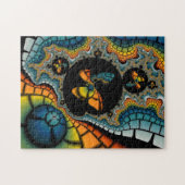kleurrijke abstracte Fractal Butterfly Cacoon puzz Legpuzzel (Horizontaal)