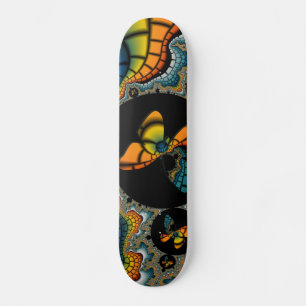 kleurrijke abstracte Fractal Butterfly Cacoon Skateboard