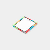Kleurrijke Abstracte Frame Plaknotities Post-it® Notes (Schuin)