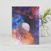 Kleurrijke Abstracte galaxy buitenspatie Bedankkaart (Staand voorkant)