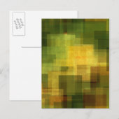 , kleurrijke abstracte geometrie 2 briefkaart (Voorkant / Achterkant)