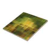, kleurrijke abstracte geometrie 2 tegeltje (Zijkant)