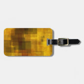 , kleurrijke abstracte geometrie bagagelabel (Voorkant horizontaal)