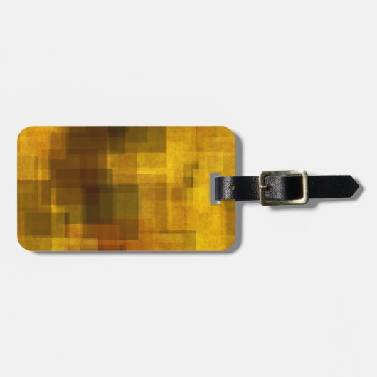 , kleurrijke abstracte geometrie bagagelabel (Voorkant horizontaal)