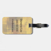 , kleurrijke abstracte geometrie bagagelabel (Achterkant horizontaal)