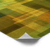 , kleurrijke abstracte geometrie poster (Hoek)