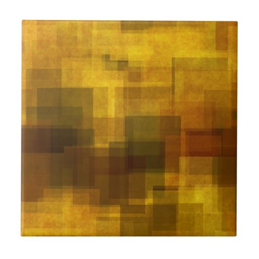 , kleurrijke abstracte geometrie tegeltje (Voorkant)