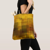 , kleurrijke abstracte geometrie tote bag (Dichtbij)