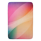 Kleurrijke abstracte geometrische achtergrond badmat (Voorkant Verticaal)