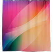 Kleurrijke abstracte geometrische achtergrond douchegordijn (Voorkant)