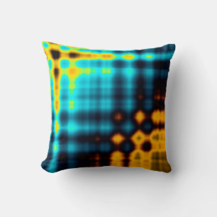 Kleurrijke abstracte geometrische achtergrond met kussen