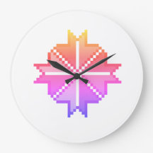 Kleurrijke Abstracte Geometrische Bloem Tweekleuri