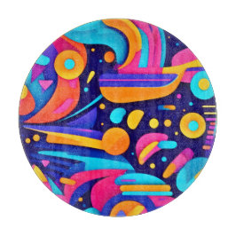 Kleurrijke Abstracte geometrische fusie Snijplank
