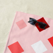 Kleurrijke Abstracte Geometrische Gepersonaliseerd Strandlaken (In situ)