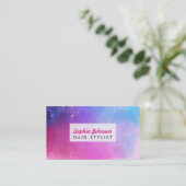 Kleurrijke Abstracte geometrische hemelas Visitekaartje (Staand voorkant)