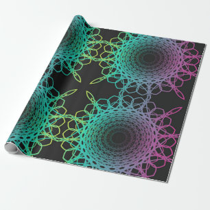 Kleurrijke abstracte geometrische kant naadloos pa cadeaupapier