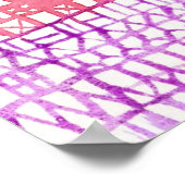 Kleurrijke Abstracte geometrische kunst Poster (Hoek)