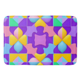 Kleurrijke Abstracte geometrische patronen Badmat